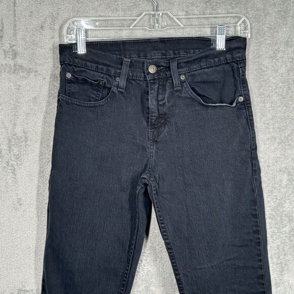 Levis 511 Jeans Mens 28x29 Black Slim Authentic Straight Premium Classic Casual - Picture 4 of 10